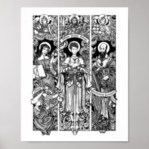 SS. Joan, Louise en Francis 8" x 10" Print