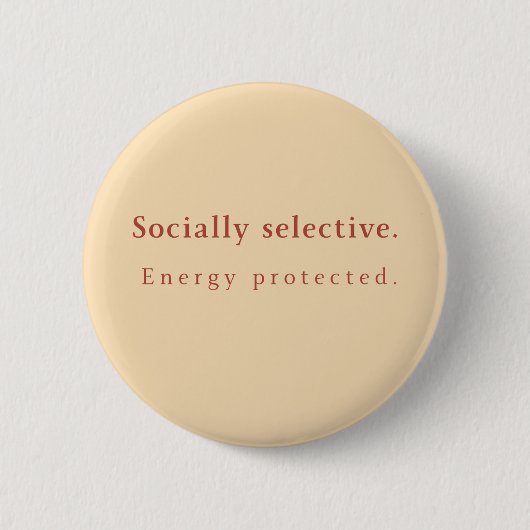 SS Knop Speld – Minimalistische Neutrale Esthetisc Ronde Button 5,7 Cm (Voorkant)
