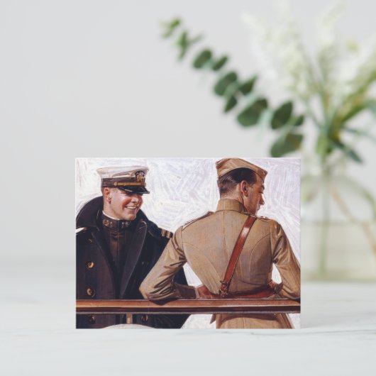 SS Leviathan, 1918, ingediend door Joseph Christel Briefkaart (Staand voorkant)