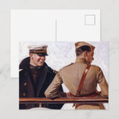 SS Leviathan, 1918, ingediend door Joseph Christel Briefkaart (Voorkant / Achterkant)