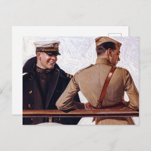 SS Leviathan, 1918, ingediend door Joseph Christel Briefkaart (Voorkant / Achterkant)