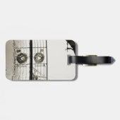 SS Luxury Liner Cruise Ship 1930 Deck Bagagelabel (Achterkant horizontaal)