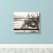 SS Luxury Liner Cruise Ship 1930 Deck Canvas Afdruk (Insitu (Houten vloer))