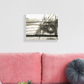 SS Luxury Liner Cruise Ship 1930 Deck Canvas Afdruk (Insitu (Woonkamer))