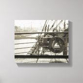 SS Luxury Liner Cruise Ship 1930 Deck Canvas Afdruk (Voorkant)