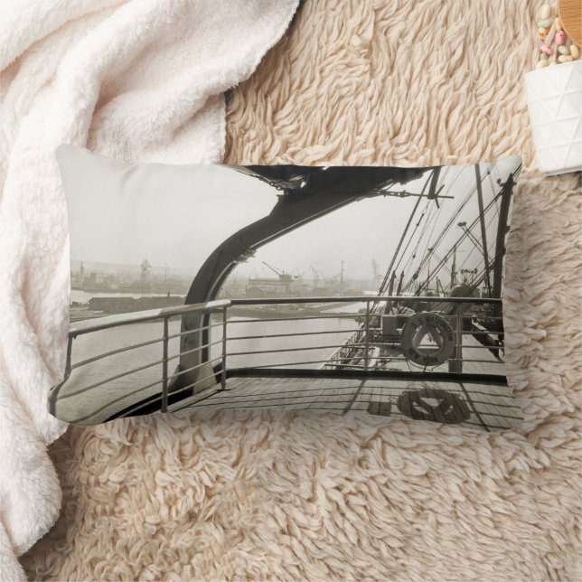 SS Luxury Liner Cruise Ship 1930 Deck Kussen (Deken)