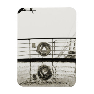 SS Luxury Liner Cruise Ship 1930 Deck Magneet