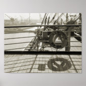 SS Luxury Liner Cruise Ship 1930 Deck Poster (Voorkant)