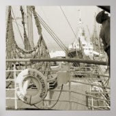 SS Luxury Liner Cruise Ship 1930 Deck Poster (Voorkant)