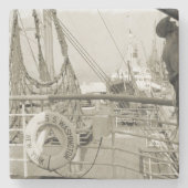 SS Luxury Liner Cruise Ship 1930 Deck Stenen Onderzetter (Voorkant)