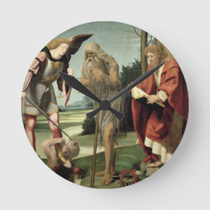 SS. Michael, Andrew en Onuphrius (olie op het pane Ronde Klok