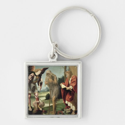 SS. Michael, Andrew en Onuphrius (olie op het pane Sleutelhanger (Voorkant)