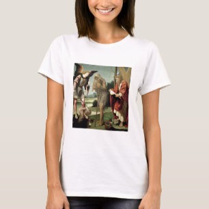 SS. Michael, Andrew en Onuphrius (olie op het pane T-shirt