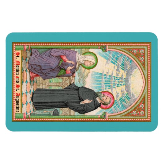 SS. Monica en Augustinus te Ostia (SAU 047) Magneet (Horizontaal)