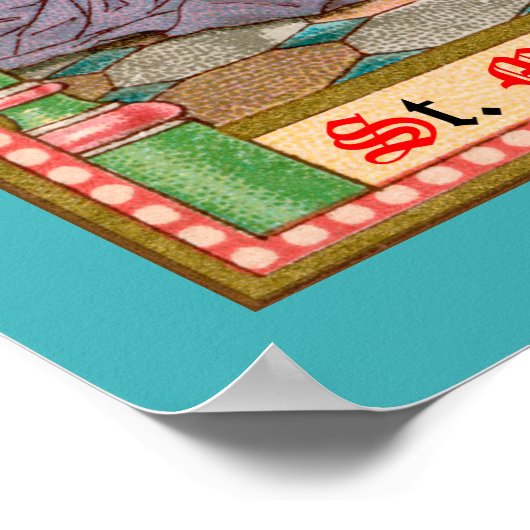 SS. Monica en Augustinus te Ostia (SAU 047) Poster (Hoek)