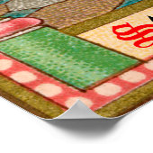 SS. Monica en Augustinus te Ostia (SAU 047) Poster (Hoek)