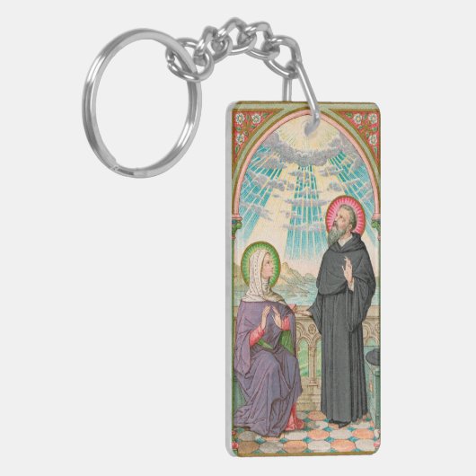 SS. Monica en Augustinus te Ostia (SAU 047) Sleutelhanger (Voorkant Links)