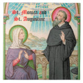 SS. Monica en Augustinus te Ostia (SAU 047) Tegeltje (Voorkant)