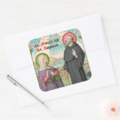 SS. Monica en Augustinus te Ostia (SAU 047) Vierkante Sticker (Envelop)