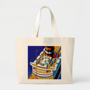 SS Nieuw Amsterdam Grote Tote Bag