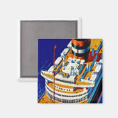 SS Nieuw Amsterdam Magneet (Voorkant / Achterkant)