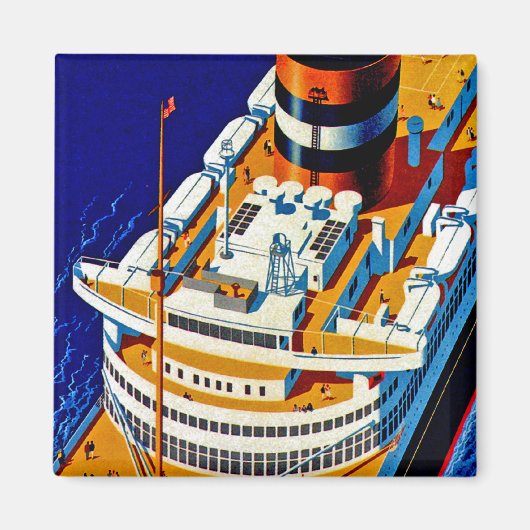 SS Nieuw Amsterdam Magneet (Voorkant)