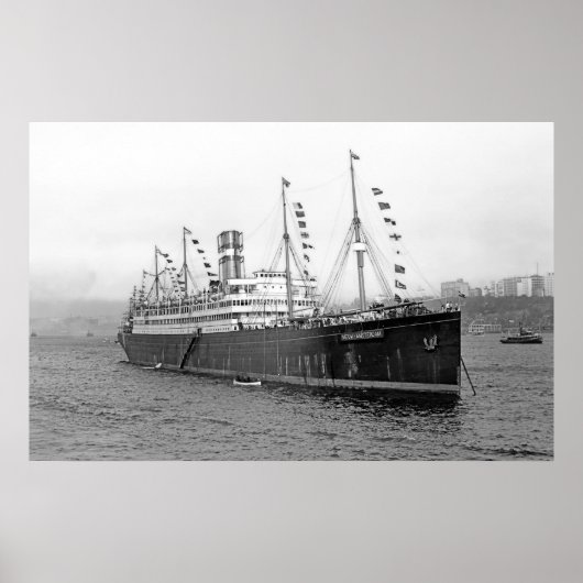 SS Nieuw Amsterdam Poster (Voorkant)