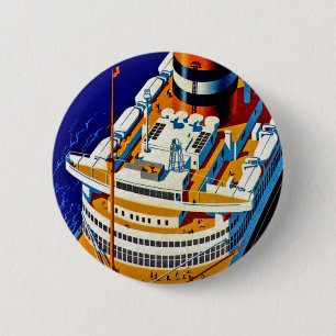 SS Nieuw Amsterdam Ronde Button 5,7 Cm