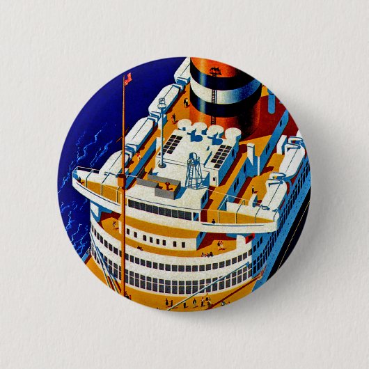 SS Nieuw Amsterdam Ronde Button 5,7 Cm (Voorkant)