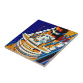 SS Nieuw Amsterdam Tegeltje (Zijkant)