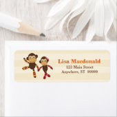 SS Noah / Noah's Ark Baby shower adreslabel Etiket (Insitu)