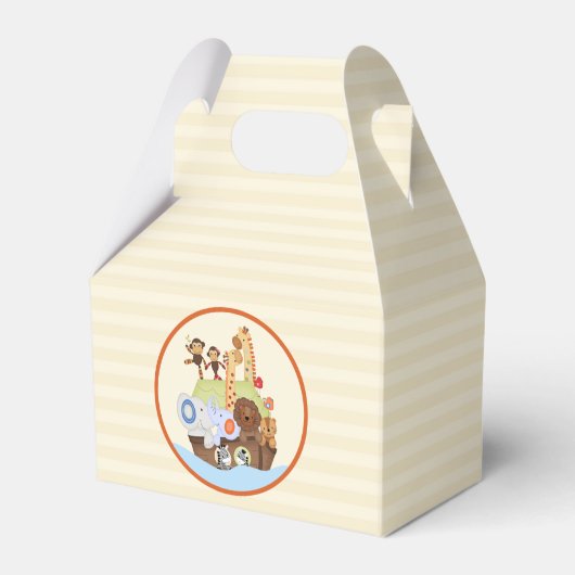 SS Noah / Noah's Ark Baby shower gepersonaliseerd Bedankdoosjes (Voorkant Zijde)