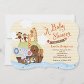 SS Noah / Noah's Ark Baby shower Uitnodiging (Voorkant)