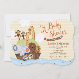 SS Noah / Noah's Ark Baby shower Uitnodiging