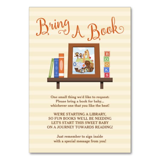 SS Noah / Noah's Ark Bring-a-Book Baby shower Kaart (Voorkant)
