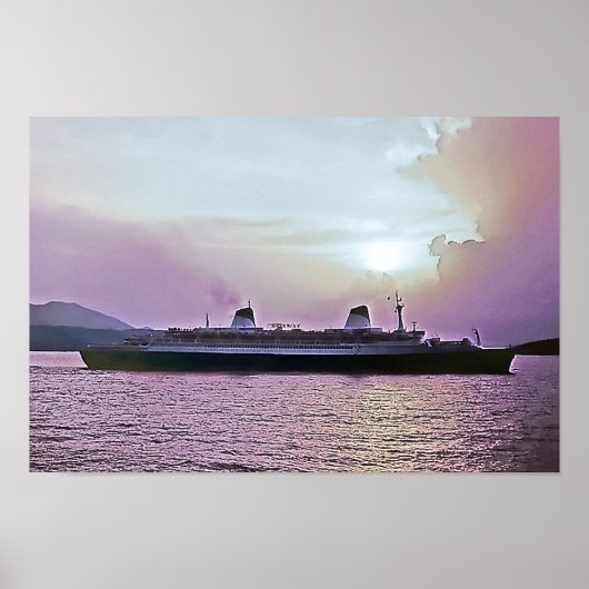 SS Noorwegen ex SS Frankrijk Poster (Voorkant)