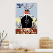 SS Normandie Poster (Keuken)