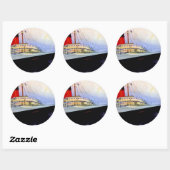 ss Normandie Ronde Sticker (Vel)