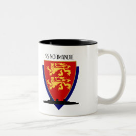 SS Normandie Tweekleurige Koffiemok