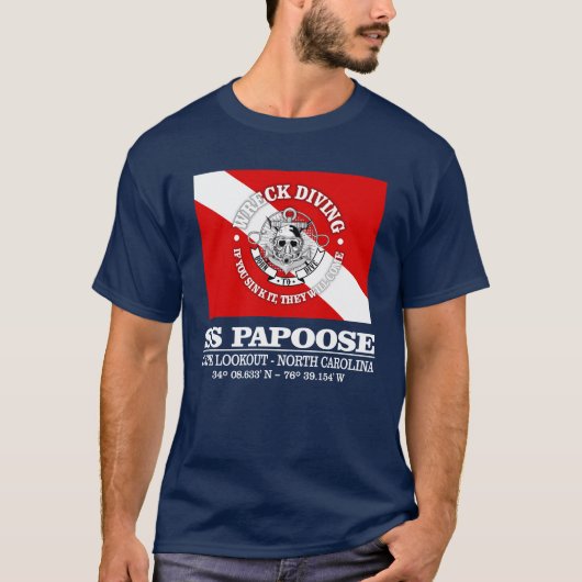 SS Papoose (beste wrakken) T-shirt (Voorkant)
