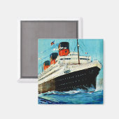 ss Paris ~ French Line Magneet (Voorkant / Achterkant)