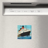 ss Paris ~ French Line Magneet (Insitu (Vaatwasser))