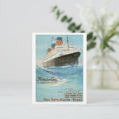 ss Paris - The French Line Briefkaart (Staand voorkant)