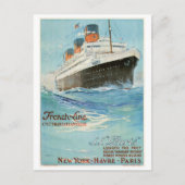ss Paris - The French Line Briefkaart (Voorkant)