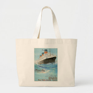 ss Paris - The French Line Grote Tote Bag