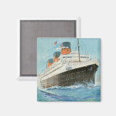 ss Paris - The French Line Magneet (Voorkant / Achterkant)