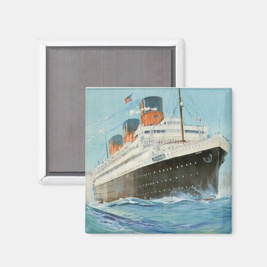 ss Paris - The French Line Magneet (Voorkant / Achterkant)