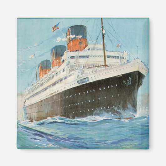 ss Paris - The French Line Magneet (Voorkant)