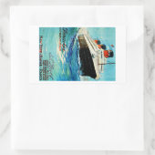 ss Paris - The French Line Rechthoekige Sticker (Tas)