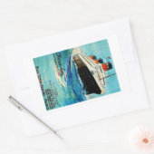 ss Paris - The French Line Rechthoekige Sticker (Envelop)